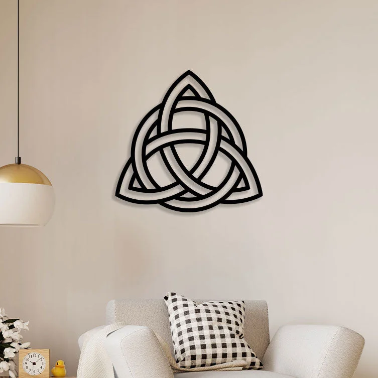 modern retro landscape wall paintings-Celtic Knot Metal Wall Art