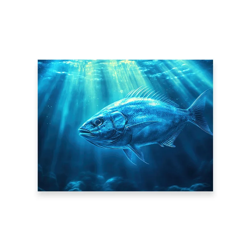 creative botanical vintage canvas paintings-Fish Dreamscape