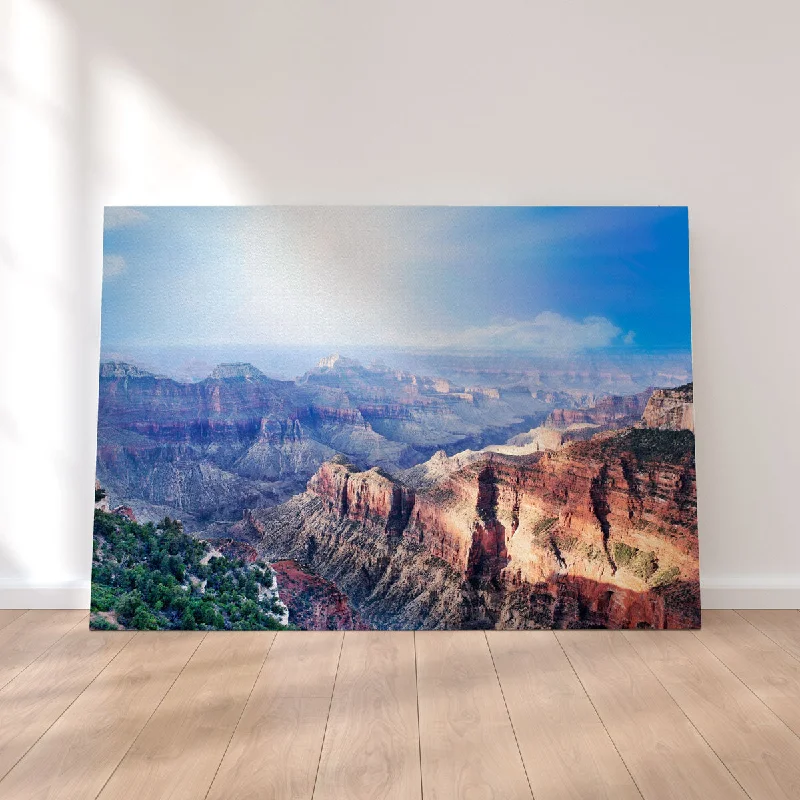 geometric large coastal wall paintings-Grand Canyon Looking From The North Rim