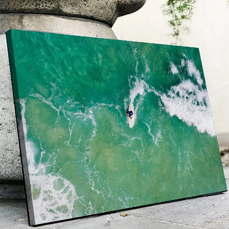 bold abstract cityscape canvas wall paintings-Green Surf