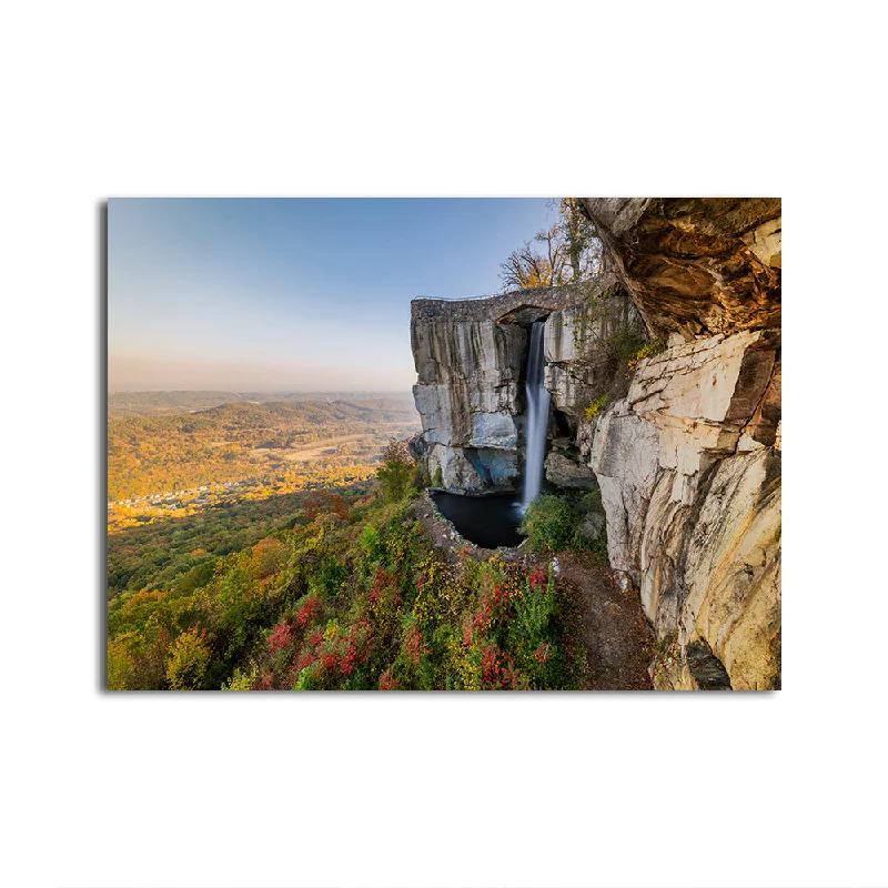 contemporary landscape canvas paintings-High Falls at Lookout Mountain