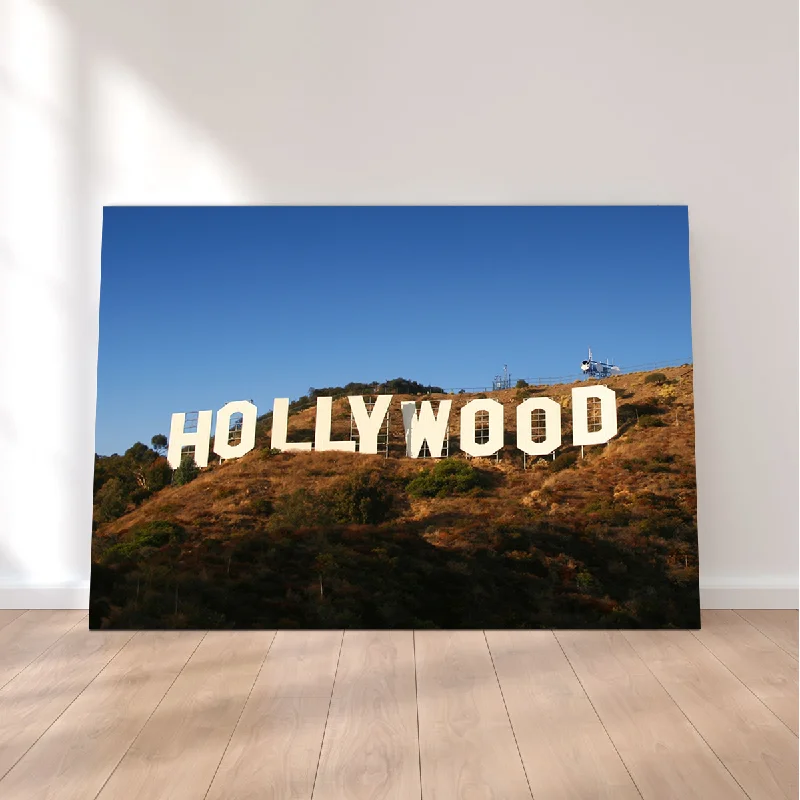 vibrant abstract botanical nature paintings-Hollywood Sign