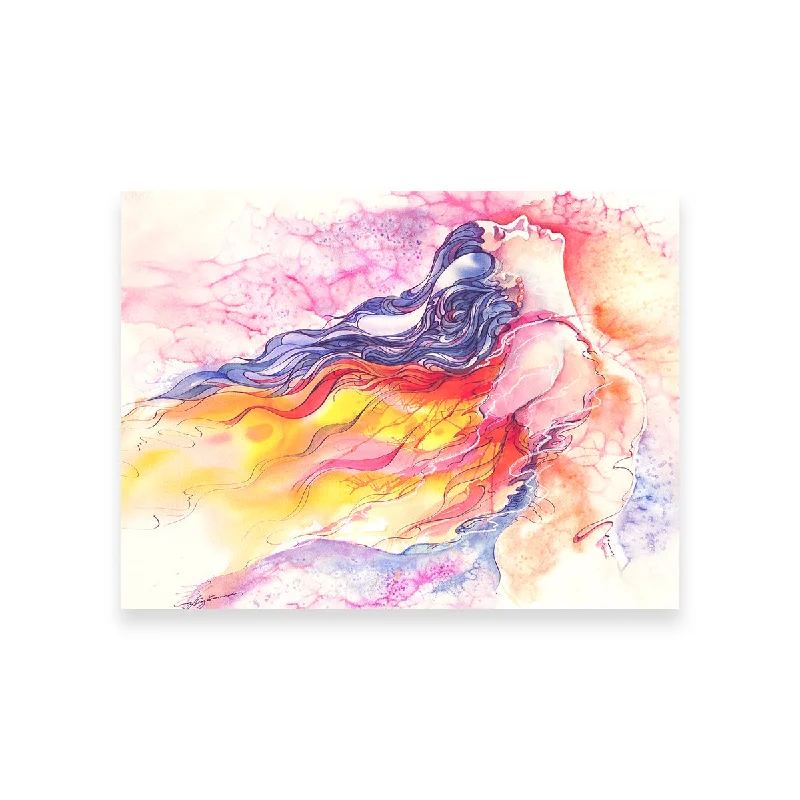 oversized abstract tropical beach paintings-Incandescence