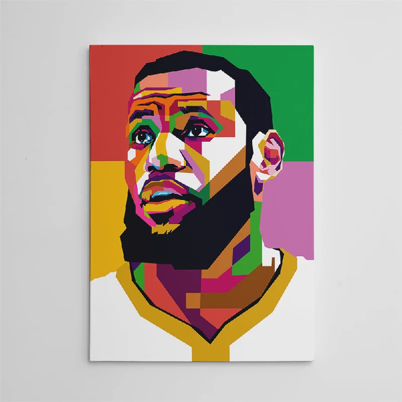 artistic abstract geometric beach canvas paintings-Lebron