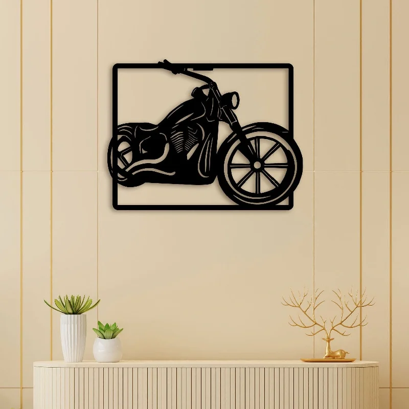 large floral modern canvas paintings-Lovely Bike Metal Wall Art