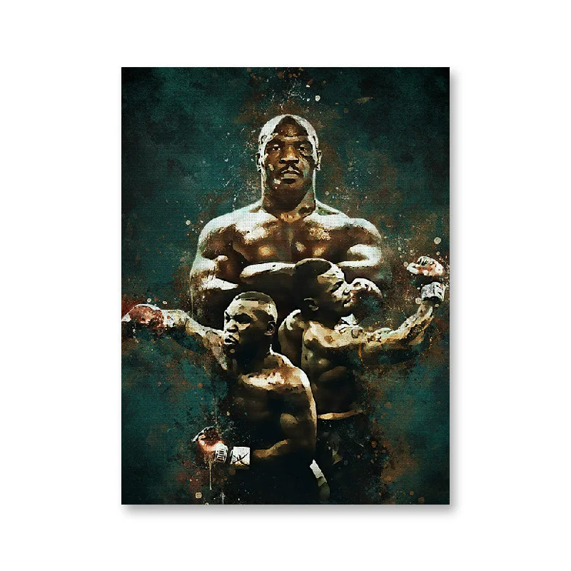 large floral retro canvas paintings-Mike Tyson Painting