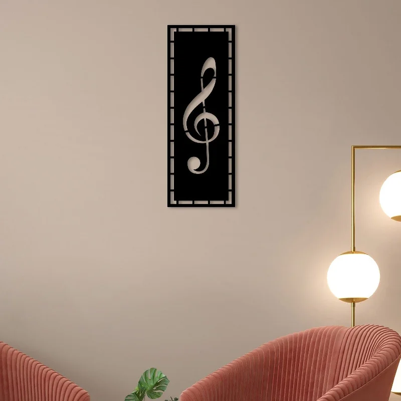 creative tropical large paintings-Music Lover Metal Wall Art