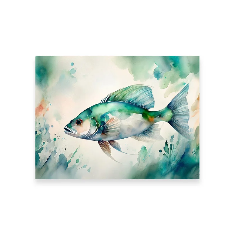 tropical floral canvas wall art-Painting Art of Salt Water Fish