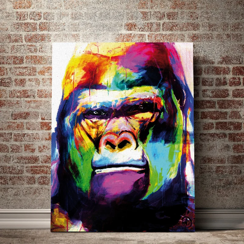 oversized nature canvas paintings-Primate 2