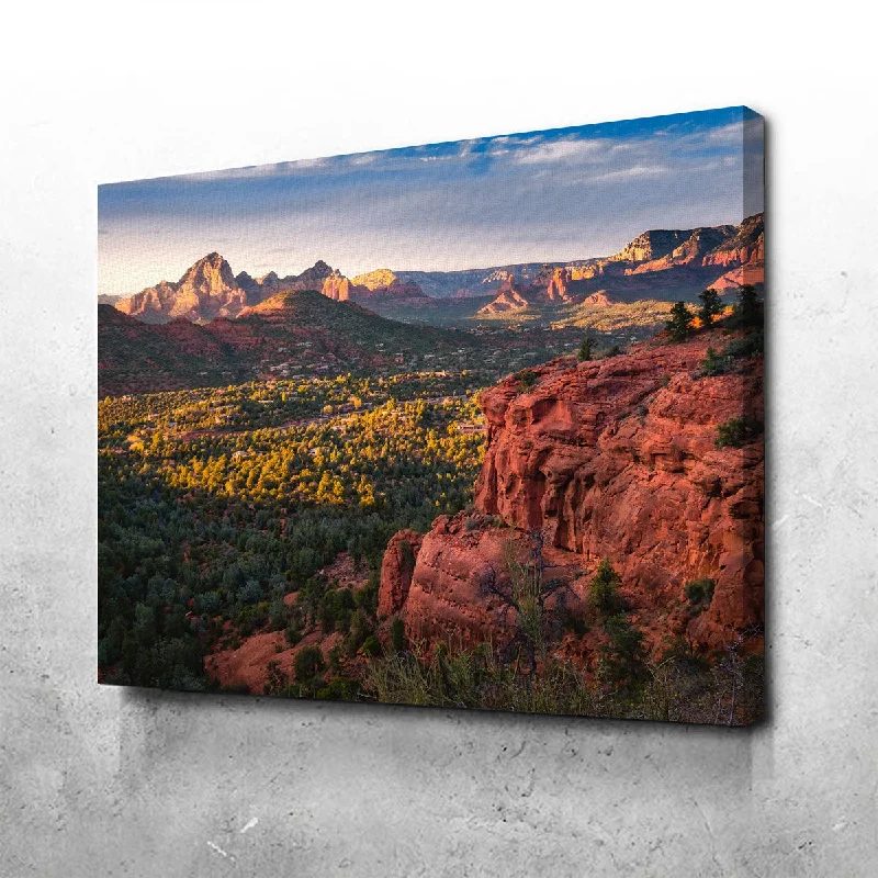 bold modern cityscape canvas paintings-Sedona Red Rock Country