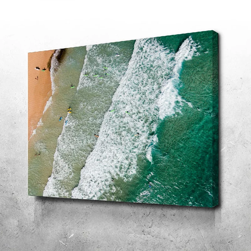 geometric nature-inspired canvas paintings-Surfs Up