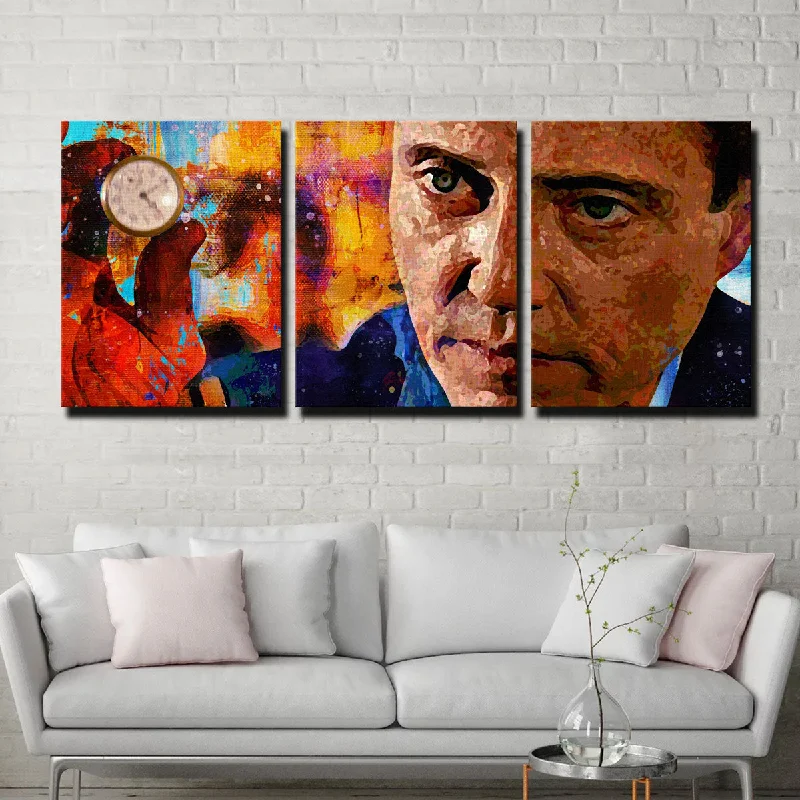 contemporary large nature paintings-The Gold Watch Canvas Set