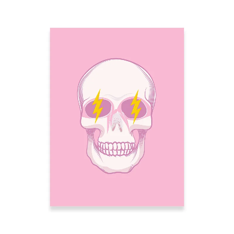 unique nature canvas wall art paintings-Thrill Groovy Skull