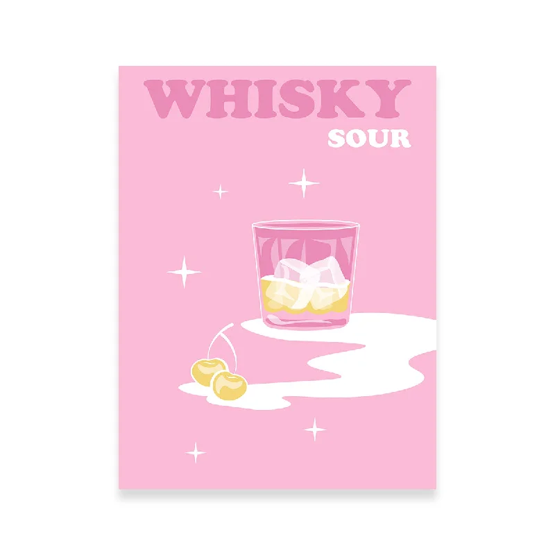 colorful abstract nature wall paintings-Whisky Sour